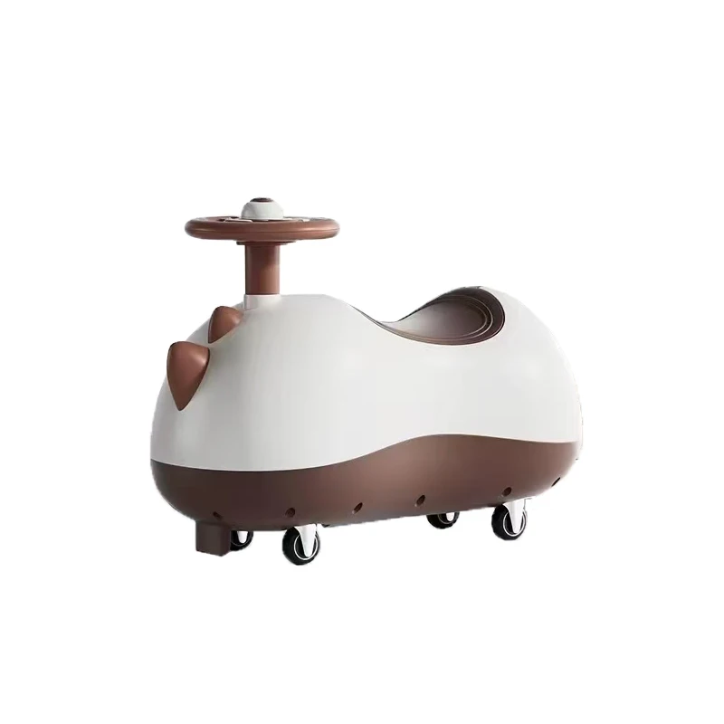 Factory Direct Supply Modern Outdoor Kids Ride On Toy Car Peanut Swing Car with Plastic Wheels Music & Light