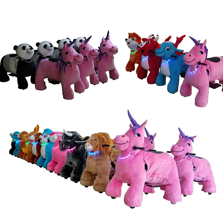 Factory Electric Car Kids Ride On Animal Toy Motorized Plush Riding Animals