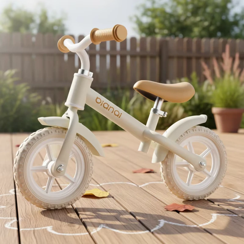 Factory High Carbon Steel Kids Balance Bike 360 Degree Rotatable Handlebar Wider Tires for 1 6 Years Old