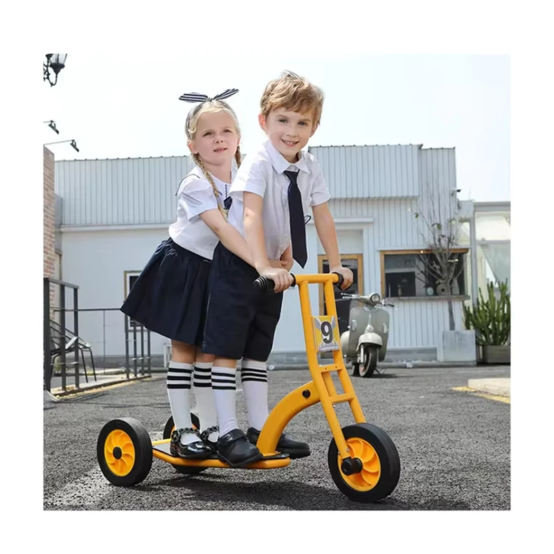 Factory High Carbon Steel Three-Wheel Scooter Kids' Balance Bike for Home Kindergarten Outdoor Use