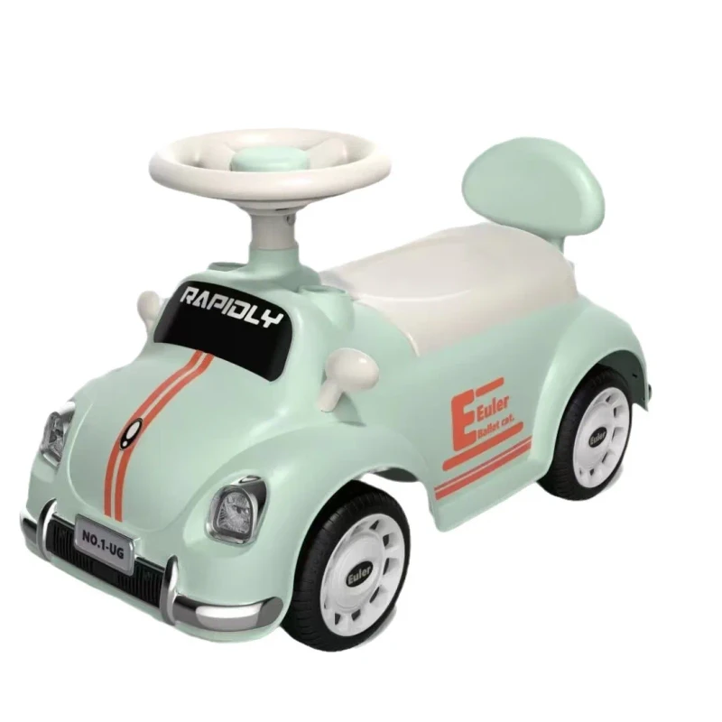 Factory High Quality Plastic Four Wheels Classic Baby Walker Push Slide Car Toy Child Electric Ride On Cars for Kids