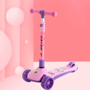 Factory Kids Foot Scooter Child Adjustable Height Foot Brake with Flashing Wheel
