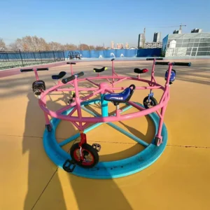 Factory Manufacturing Steel And Metal Kids Toy Car Kindergarten 6-Seater Tricycle Amusement Rides For School Children