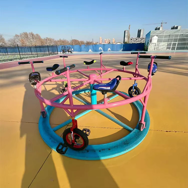 Factory Manufacturing Steel And Metal Kids Toy Car Kindergarten 6-Seater Tricycle Amusement Rides For School Children