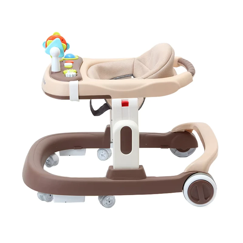 Factory Multifunction Adjustable Musical Foldable Baby Walker with Wheels