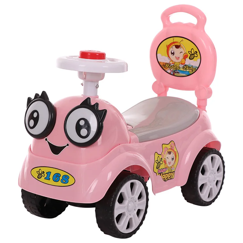 Factory Music Light Baby Sliding Push Toy Swing Car Foot to Floor Plastic Kids Ride On Cars for Boys Girls