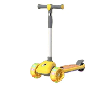 Factory New Design Folding Kids Kick Scooter 3 Wheels LED Lights Children Foot Scooter