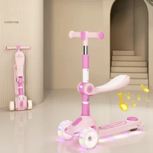 Factory Price Children 2 10 Years Old Foldable 3 in 1 Pedal Scooter with Adjustable Height and Seat for Boys Girls Outdoor Use