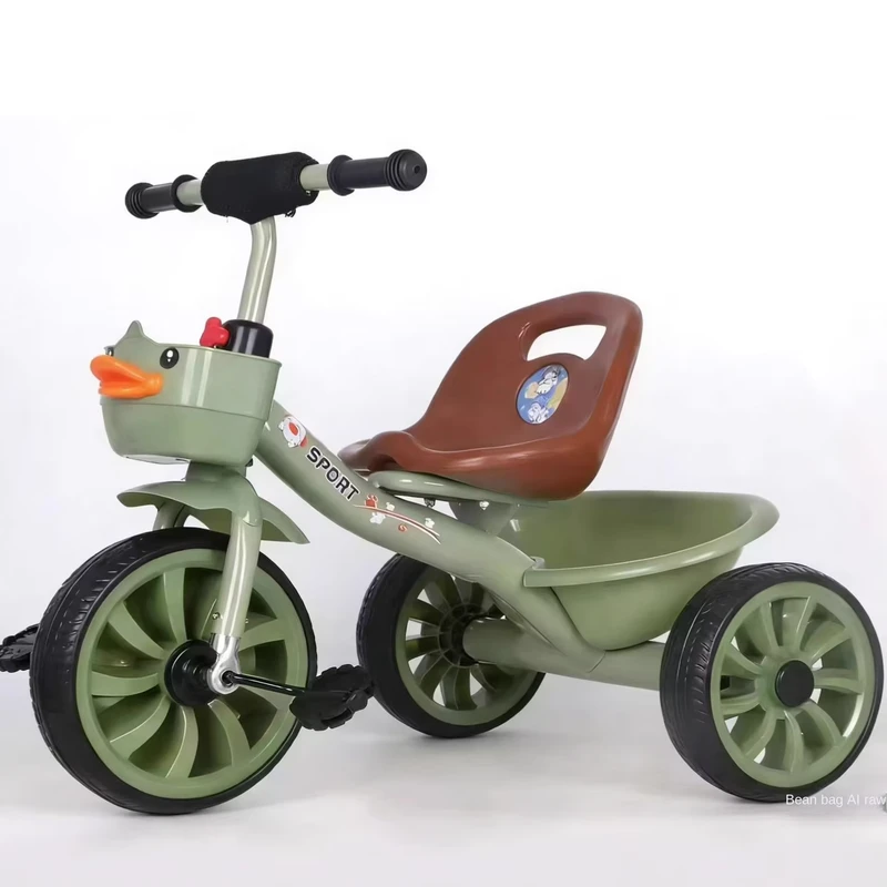 Factory Price New Kids Three Wheeled Tricycle Pedal Bike Pedal Trike Can Sit Can Ride Plus Step Up Tricycle