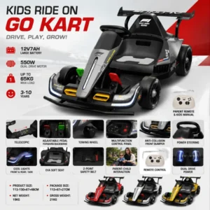 Factory Red Yellow Drift Go Kart Car Latest Kids Ride On Toy