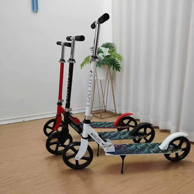 Factory Sale Foldable Metal Kick Scooter for Kids and Adults 3-15 Years Big Size Two-Wheel Foot Scooter
