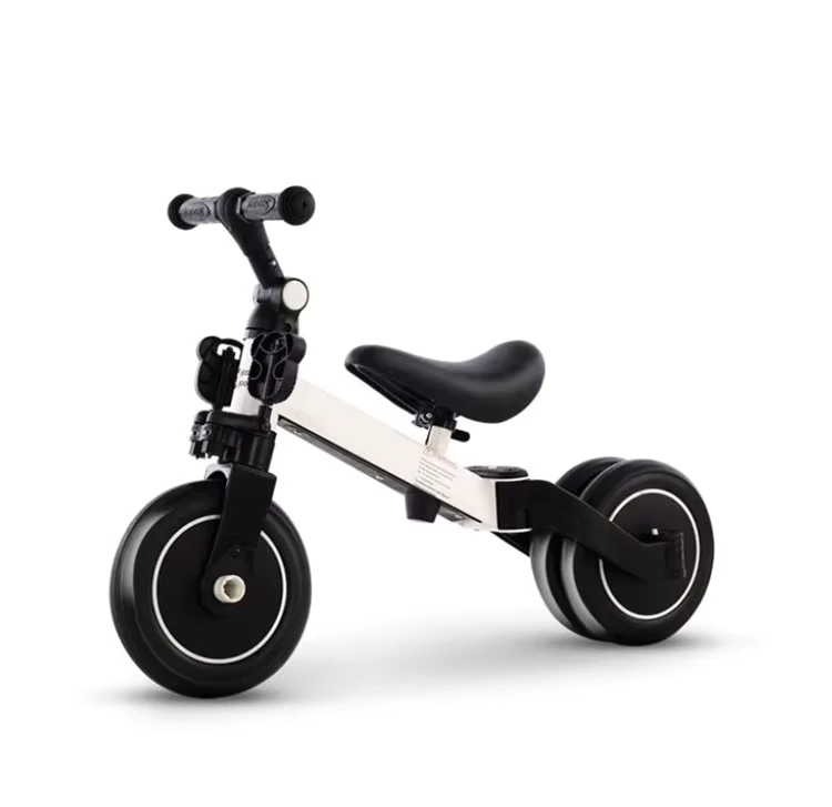 Factory Sale Girls 3 1 Child Ride on Car High Carbon Steel Foldable 3 Wheels Pedal Balance Bike