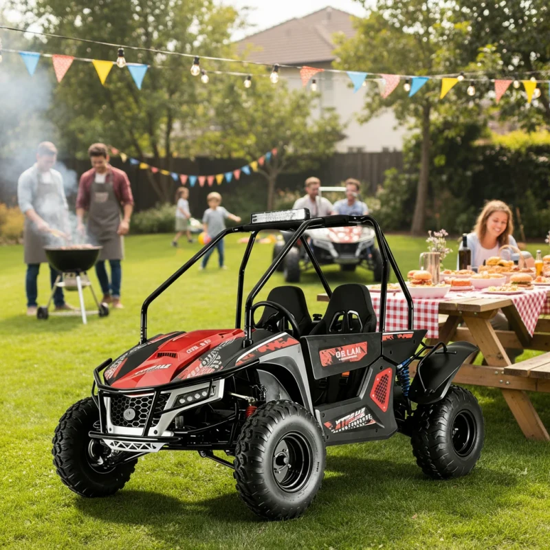 Factory Special Sale Gas 180CC Four Stroke Go Kart for Adult UTV Off Road Beach Buggy Customizable Colors Disc Brake Shaft Drive