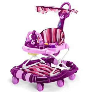 Factory Supply 4 in 1 Baby Walker Multi functional Baby Activity Walker Foldable Baby Walker 8 Wheels with Push Handle