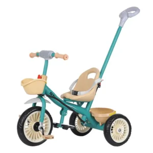 Factory Supply Durable Plastic Kids’ Tricycle with Steel Frame and Canopy for Aged 1 6 Years & 2 4 Year Old Babies