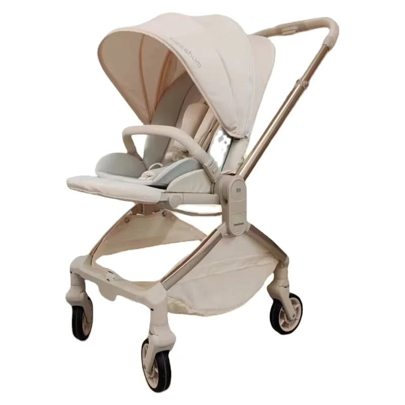 Factory Supply One-Hand Quick Folding Aluminum Alloy Frame 20KG Load Capacity Child Pushchair 3-in-1 Mode Mama Baby Stroller