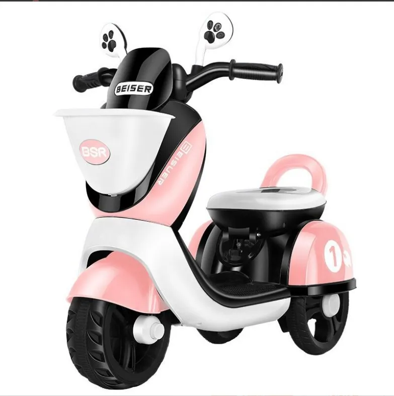 Fashion Bike Kids Ride on Toy Car Battery Big Comfortable Seat Plastic with Battery Power Electric Cycle