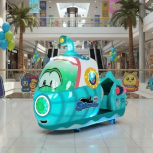 Fiberglass 2 Seats Kids Mini Video Car Games Kiddie Rides Swing Machine Coin Operated Amusement Equipment