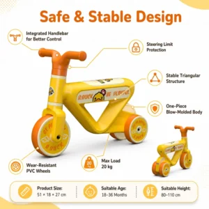 First Birthday Gift 3 in 1 Baby Stroller Trike Convertible Toddler Balance Bike Push Ride on Toy Holiday Present