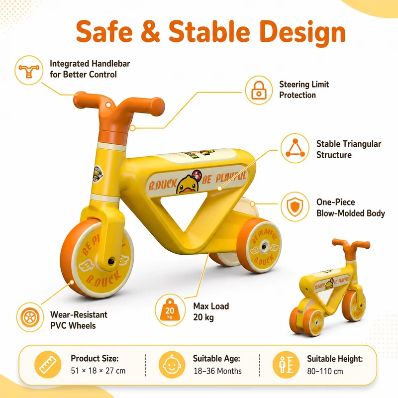 First Birthday Gift 3 in 1 Baby Stroller Trike Convertible Toddler Balance Bike Push Ride on Toy Holiday Present