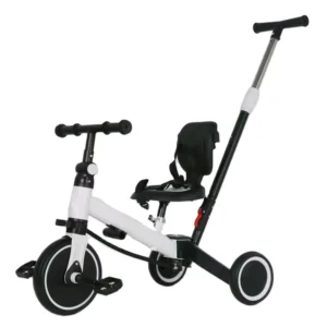 Five in one Multi functional Stroller Tricycle Bicycle Folding Design Kids Featuring Lightweight Portable Pedal System