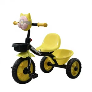 Foldable 3 Wheel Kids Pedal Bicycle Trike for 2 to 4 Years Old Boys Girls Music Enabled Plastic Ride