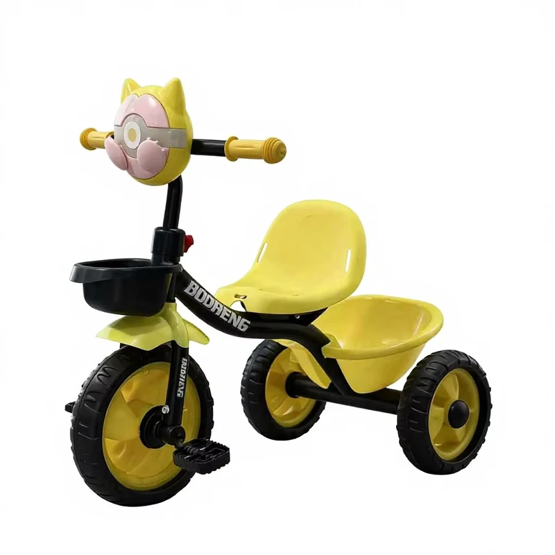 Foldable 3 Wheel Kids Pedal Bicycle Trike for 2 to 4 Years Old Boys Girls Music Enabled Plastic Ride