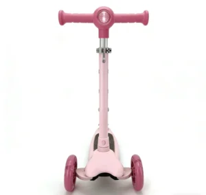 Foldable 3 Wheel Kids Scooter with LED Lights Lightweight Height Adjustable for Outdoor Training Child Toy
