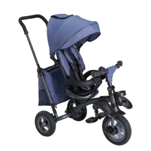 Foldable 3 Wheel Toddler Trike Kids Tricycle for 2-4 Year Old Babies Plastic Baby Tricycles 4 in 1