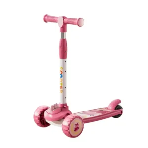 Foldable 3-in-1 Adjustable Baby Scooter with Push Handle and Seat 3-Wheel Kick Scooter for Outdoor Use