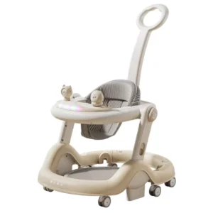 Foldable Baby Walker Sit to Stand Learning Walker Kids Push Baby Walker 4 in 1 with Wheels and Seat