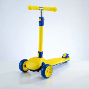 Foldable Children Scooter 3 Wheel Scooter with Flash Wheels Kick for 2-12 Year Kids Adjustable Height