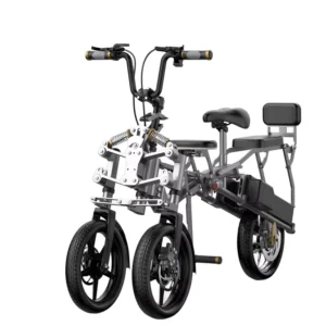 Foldable Etrike 48v 500w Battery Open 2 person Balance Electric Tricycle Rear Hub Motor 3 Wheel Electric Bike