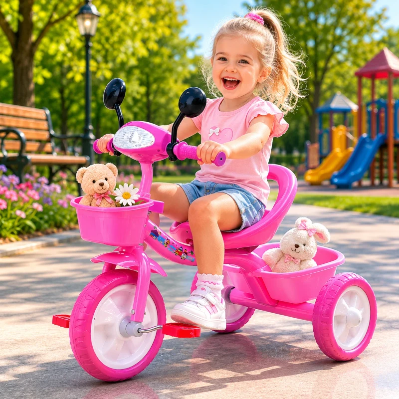 Foldable Kid Baby Tricycle 4 in 1 Stroller Bicycle Children Kids Tricycles Baby Tricycle 3-8 Year