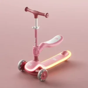 Foldable Kids Scooter with Luminous Deck and Wheels