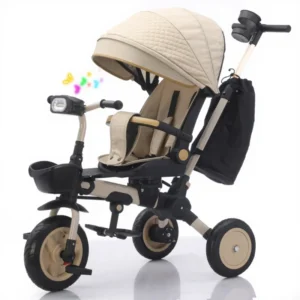 Foldable Kids Tricycle 3 Wheel Bike for 1 6 Years Lightweight Safe