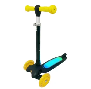 Foldable LED Light Kids Scooter Outdoor Use Three PU Wheels Child Toy