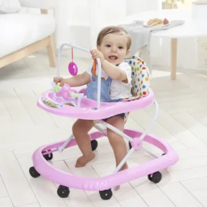 Foldable Outdoor Baby Learning Walker with 360 Degree Rotating Wheels