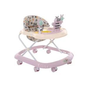 Foldable Plastic Baby Walkers Silent Wheel and Light Music Learning Toy Multi Function Push Pull Toys and Walkers