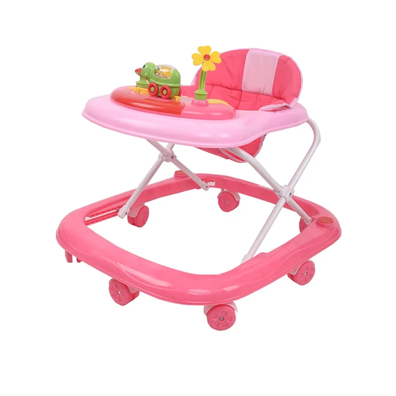 Foldable Price 6 Plastic Wheels Simple Music Baby Walker