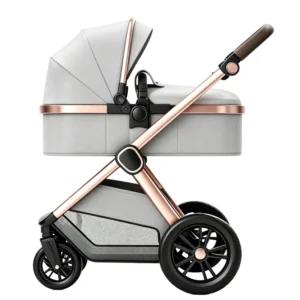 Foldable Shock Absorption High Landscape 3 in 1 Aluminum Alloy EN1888 Certified Infant Pushchair for Newborn
