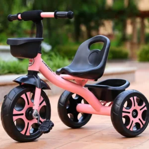 Foldable Toddler Tricycle Stroller 1 6 Years Parent Push Bar for Street Walk Portable Kids Pedal Toy