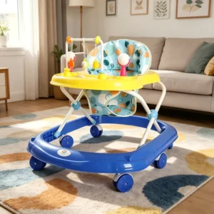 Folding Baby Walker Red Green Multifunctional Walker for Baby