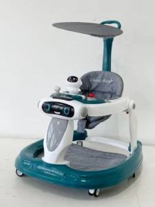 Folding Baby Walker with Plastic Frame Foldable Design for 0 6 Months Learning Sit to Stand Toy with Push Bar