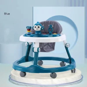 Folding Baby Walkers Silent Wheels Simple Toys Simple With Music and Light