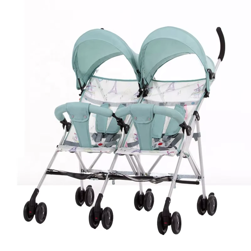 Folding Twins Pram Double Seat Baby Stroller Baby Prams Luxury Stroller 3