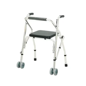 Folding Walker For The Elderly Hand Support Can Push And Sit Walker Four legged Crutches To Assist Rehabilitation Walking Device