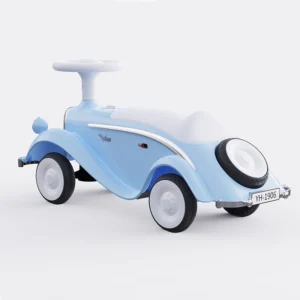 Foot to Floor Ride on Car Red Blue Cream Toy Car Sliding Music Activity Enhance Balance Gross Motor Skills Kids