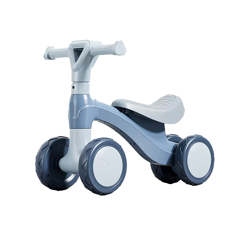 Four Wheel Pedal Balance Bike for Toddlers and Babies Ordinary Design Footless Sliding Car for Kids