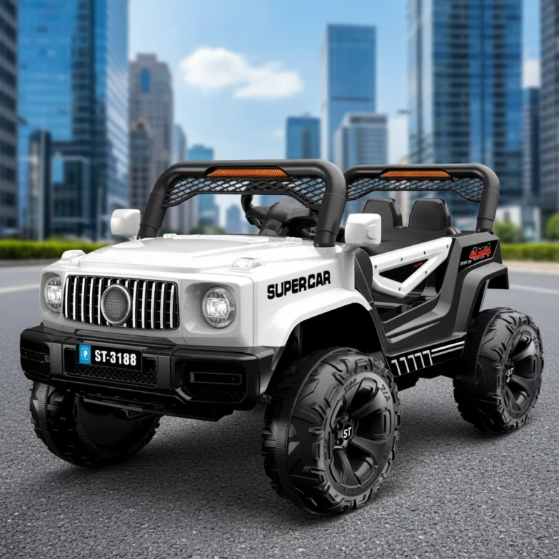 Front Rear Disc Brake Automatic Braking Safety Feature CE EN71 Compliance Hardened PP Plastic Kids Battery Ride on Car